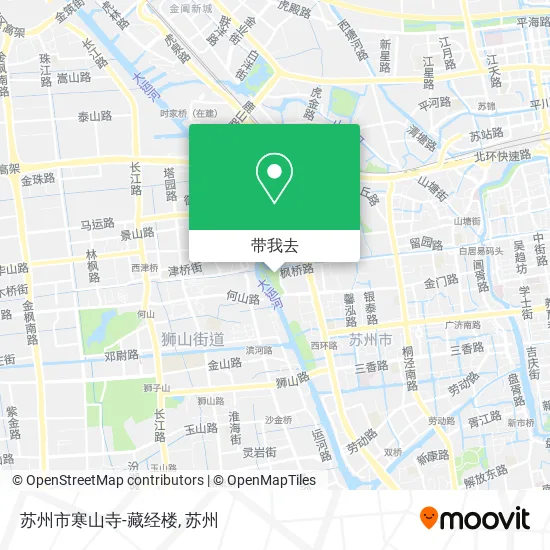 苏州市寒山寺-藏经楼地图
