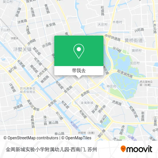 金阊新城实验小学附属幼儿园-西南门地图