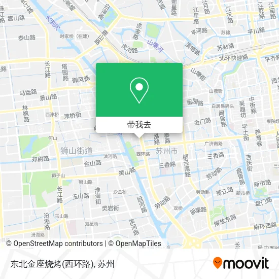 东北金座烧烤(西环路)地图