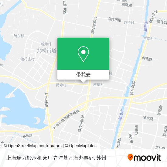上海瑞力锻压机床厂驻陆慕万海办事处地图