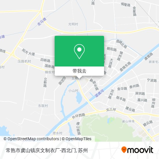 常熟市虞山镇庆文制衣厂-西北门地图