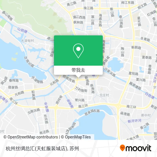 杭州丝绸总汇(天虹服装城店)地图