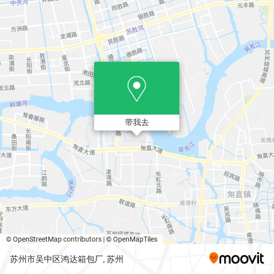 苏州市吴中区鸿达箱包厂地图