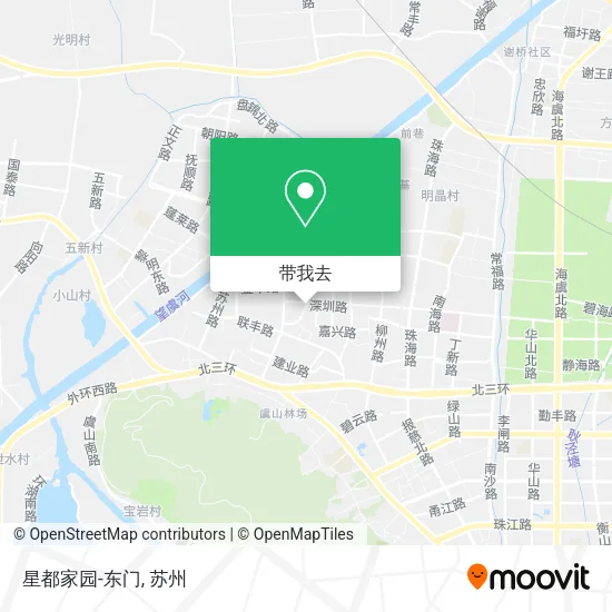 星都家园-东门地图