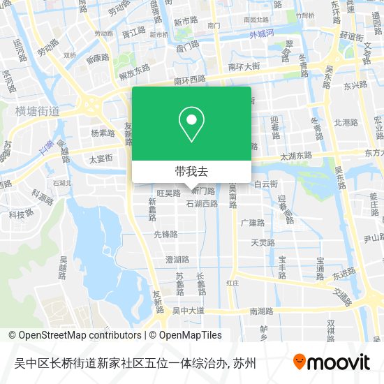 吴中区长桥街道新家社区五位一体综治办地图