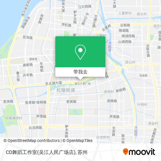 CD舞蹈工作室(吴江人民广场店)地图