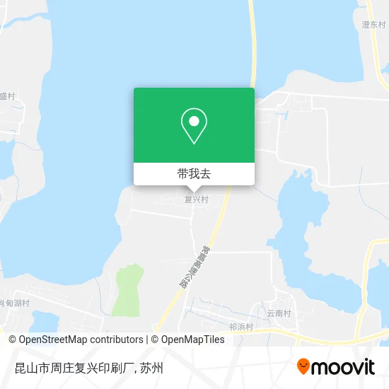 昆山市周庄复兴印刷厂地图