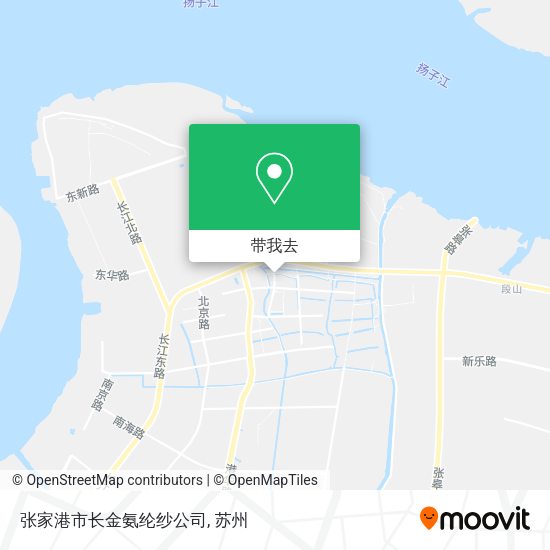 张家港市长金氨纶纱公司地图