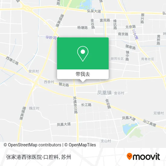 张家港西张医院-口腔科地图