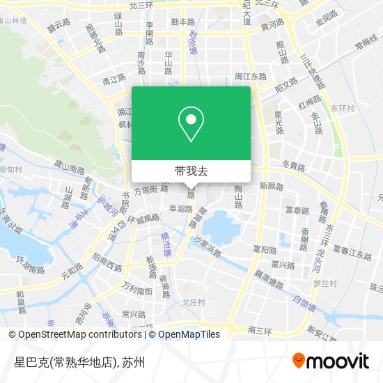 星巴克(常熟华地店)地图