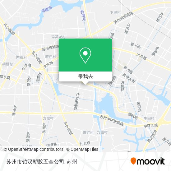 苏州市铂汉塑胶五金公司地图