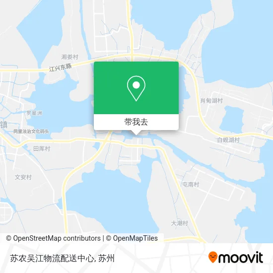 苏农吴江物流配送中心地图