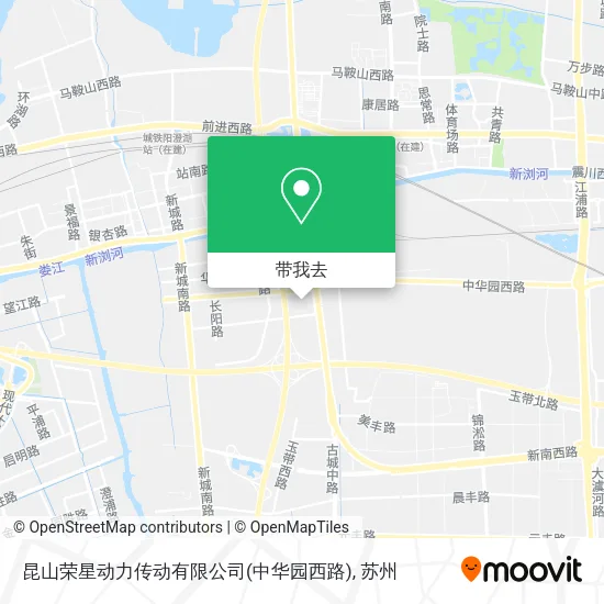昆山荣星动力传动有限公司(中华园西路)地图