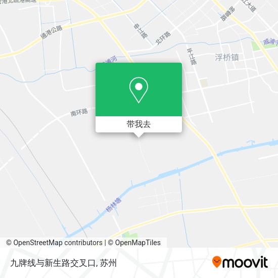 九牌线与新生路交叉口地图