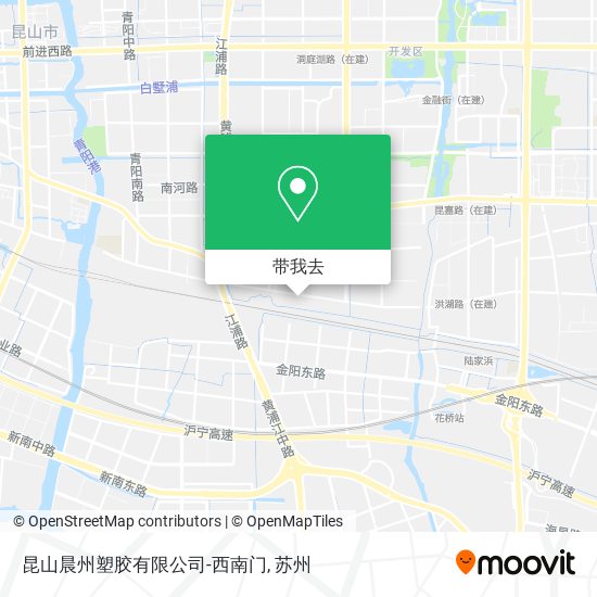 昆山晨州塑胶有限公司-西南门地图
