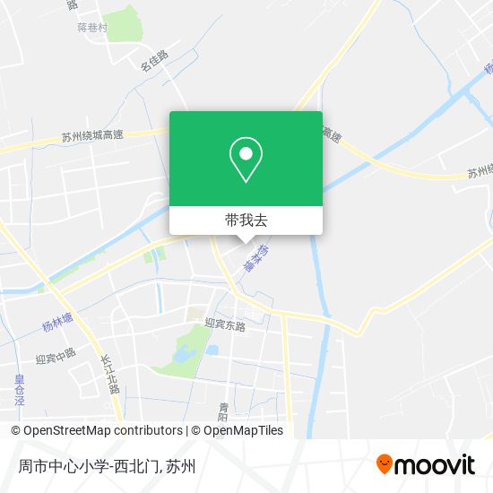 周市中心小学-西北门地图