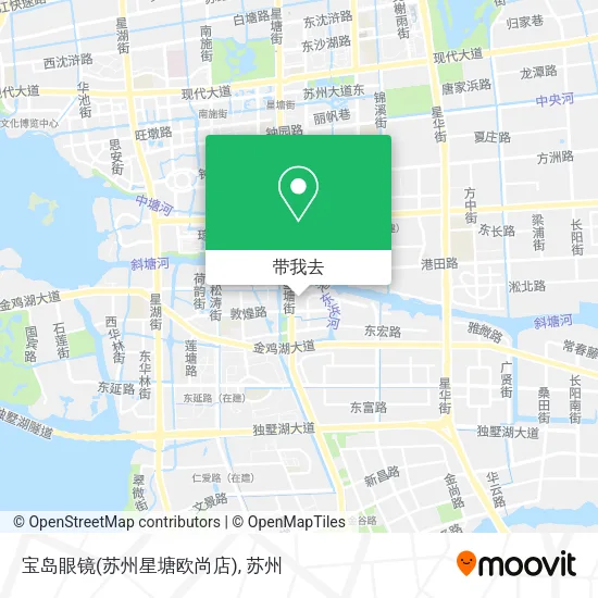 宝岛眼镜(苏州星塘欧尚店)地图