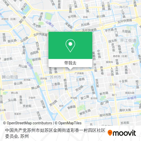 中国共产党苏州市姑苏区金阊街道彩香一村四区社区委员会地图