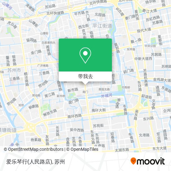爱乐琴行(人民路店)地图