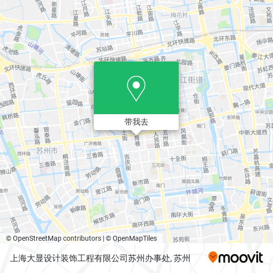 上海大显设计装饰工程有限公司苏州办事处地图