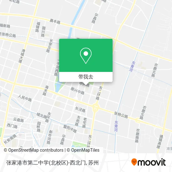 张家港市第二中学(北校区)-西北门地图
