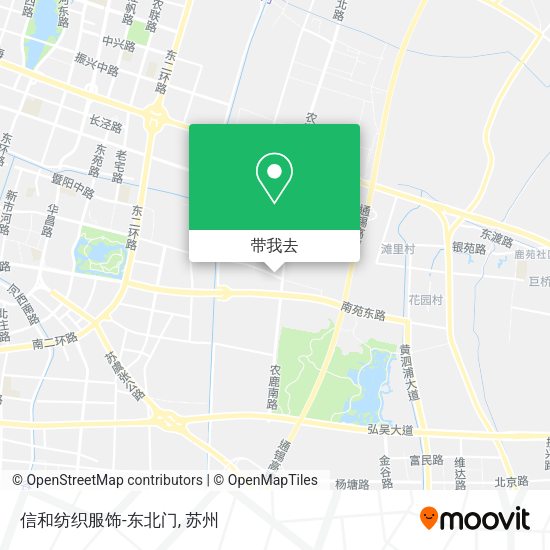 信和纺织服饰-东北门地图