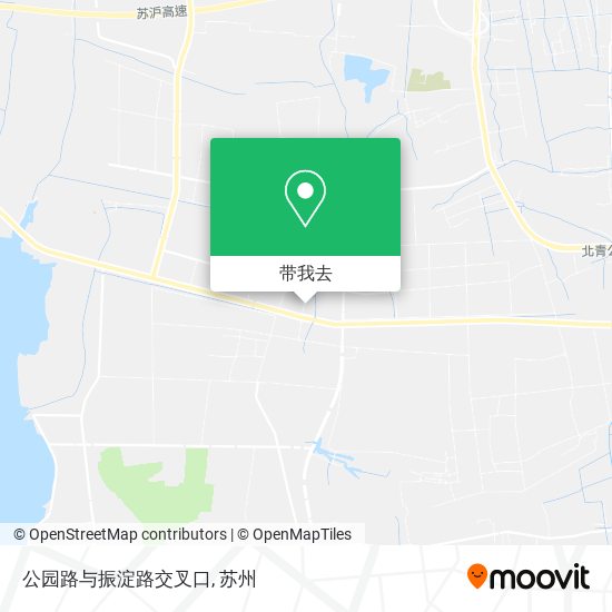 公园路与振淀路交叉口地图