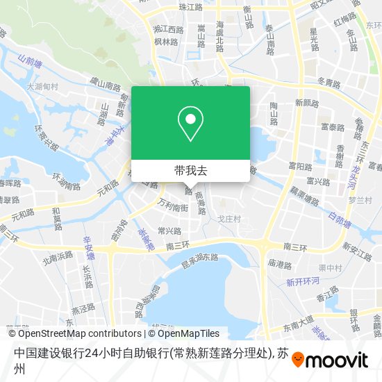 中国建设银行24小时自助银行(常熟新莲路分理处)地图