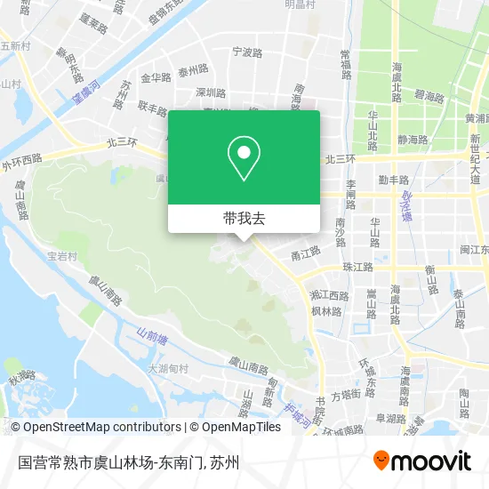 国营常熟市虞山林场-东南门地图