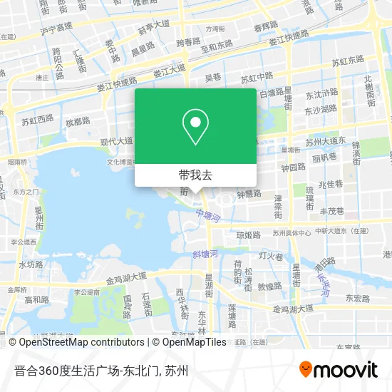 晋合360度生活广场-东北门地图
