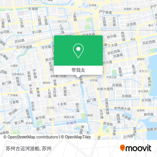 苏州古运河游船地图