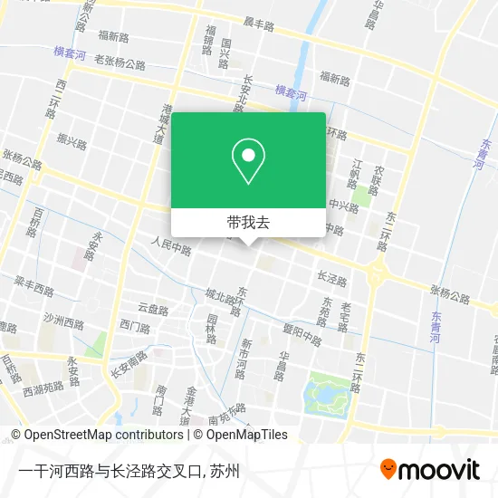 一干河西路与长泾路交叉口地图