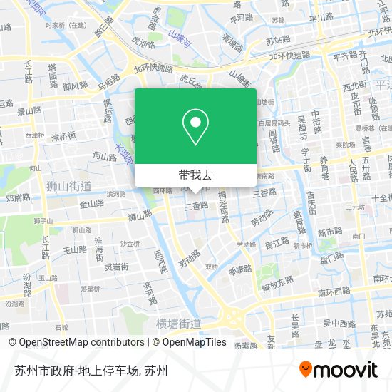 苏州市政府-地上停车场地图