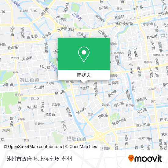 苏州市政府-地上停车场地图