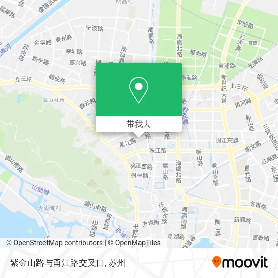 紫金山路与甬江路交叉口地图