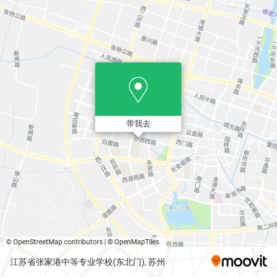 江苏省张家港中等专业学校(东北门)地图