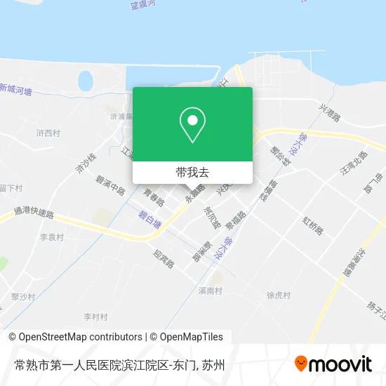常熟市第一人民医院滨江院区-东门地图