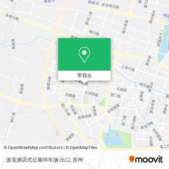 派克酒店式公寓停车场-出口地图