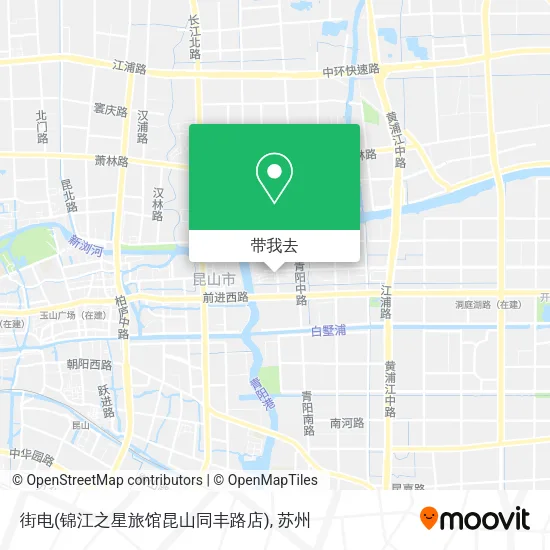 街电(锦江之星旅馆昆山同丰路店)地图