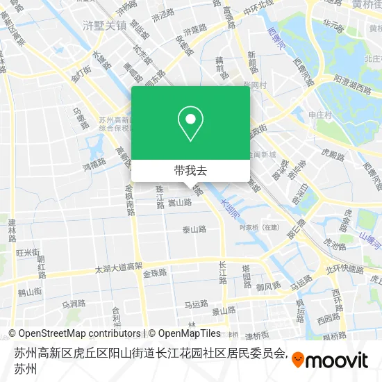 苏州高新区虎丘区阳山街道长江花园社区居民委员会地图