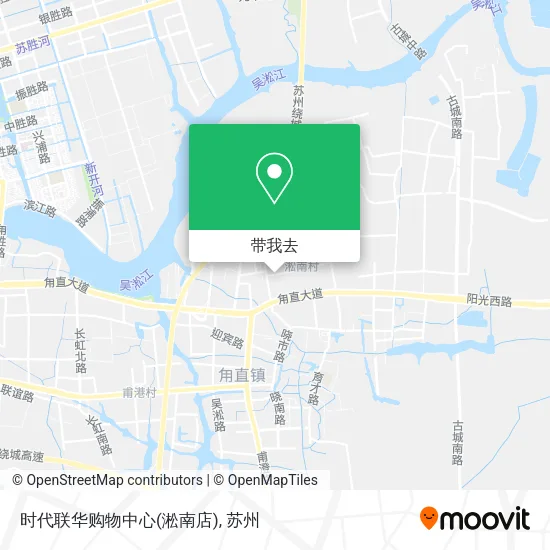 时代联华购物中心(淞南店)地图