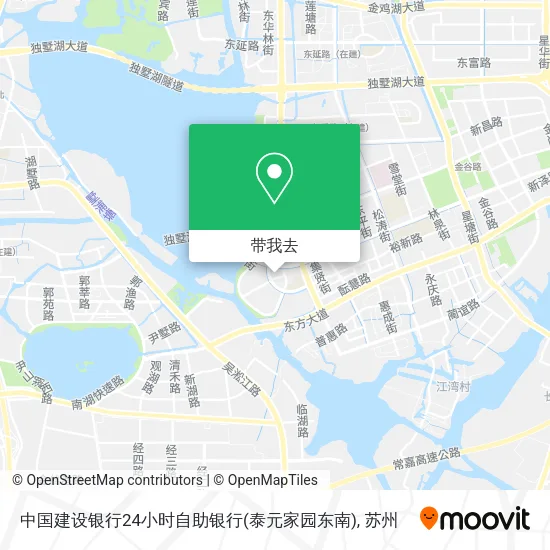 中国建设银行24小时自助银行(泰元家园东南)地图