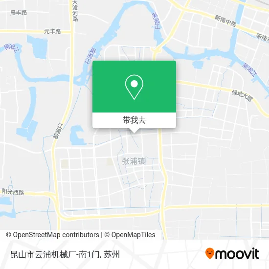 昆山市云浦机械厂-南1门地图