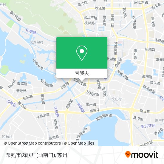 常熟市肉联厂(西南门)地图