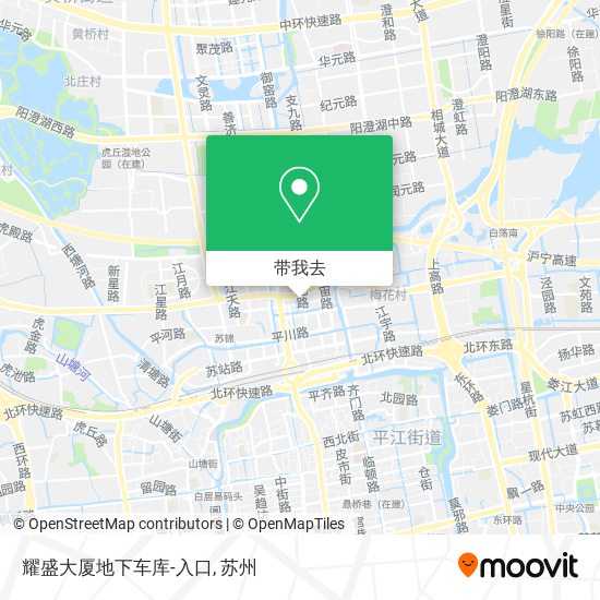 耀盛大厦地下车库-入口地图