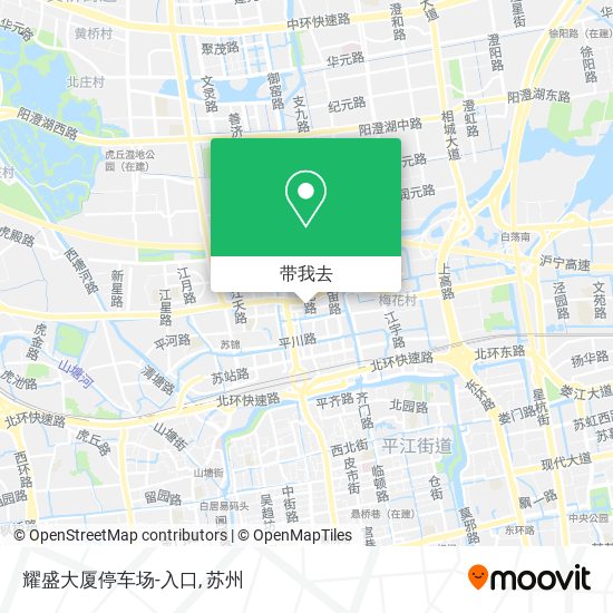 耀盛大厦停车场-入口地图