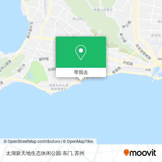 太湖新天地生态休闲公园-东门地图