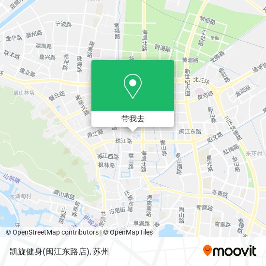 凯旋健身(闽江东路店)地图