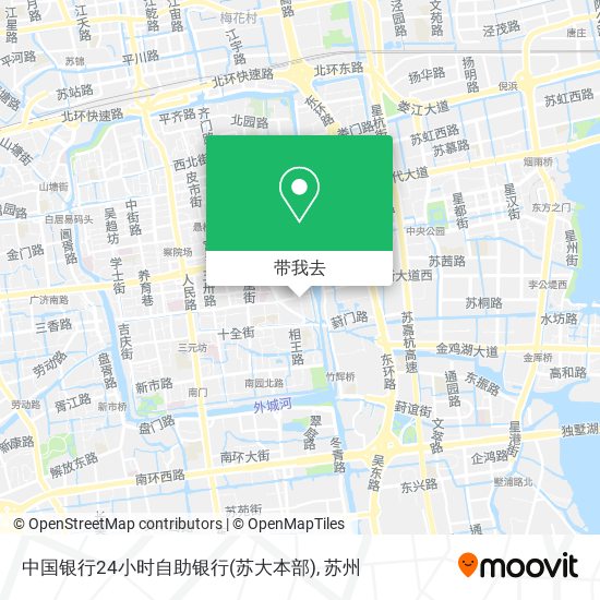 中国银行24小时自助银行(苏大本部)地图