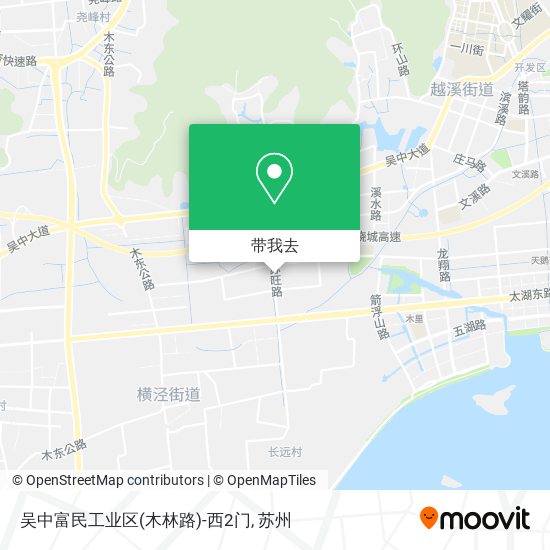 吴中富民工业区(木林路)-西2门地图